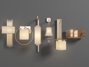 新中式长方形壁灯