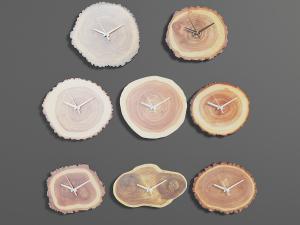 木桩造型的钟表3d模型 木桩造型的钟表