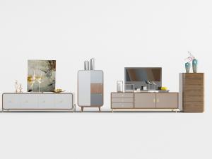 新中式玄关装饰柜、电视柜