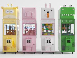 动物造型的长方体玩具娃娃机、游戏机3d模型 动物造型的长方体玩具娃娃机、游戏机