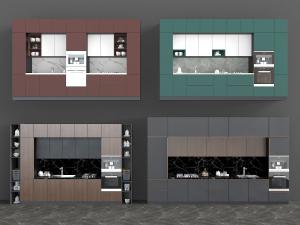 现代厨房整体橱柜