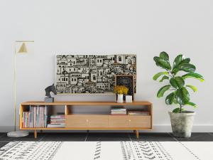 北欧实木电视柜、装饰柜和饰品摆件