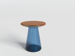 半透明支撑的圆形茶几、边几3d模型 半透明支撑的圆形茶几、边几