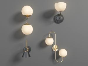 现代球形壁灯