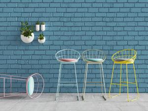 现代北欧铁艺金属镂空吧椅