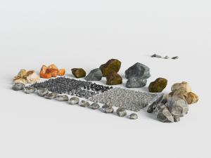 户外园林地板石头