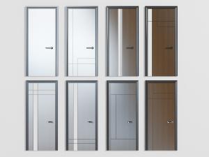 现代新中式单扇平开门