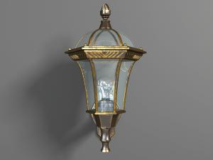 欧式古铜玻璃灯罩的壁灯