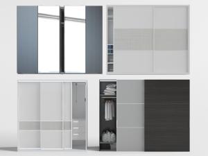 现代简约推拉门衣柜