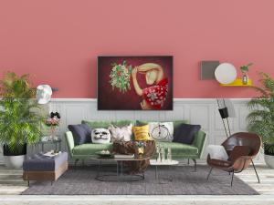 北欧果绿色多人沙发、坐凳和休闲椅组合