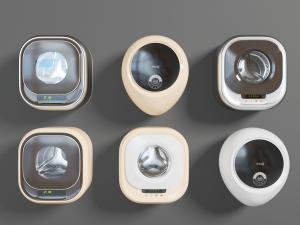 迷你墙面固定方形、圆形智能洗衣机