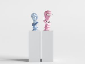 现代人物半身雕塑