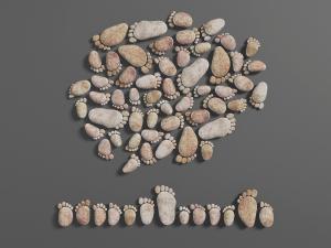 卡通脚掌墙饰挂件