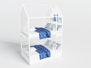 双人儿童床、带顶男孩床