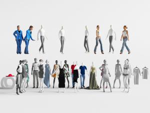 模特、男人女人人物3d模型 模特、男人女人人物