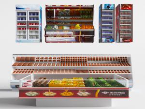冷藏柜货架、饮料售卖柜、水果货架
