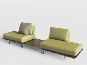 北欧户外带靠背简易单人沙发3d模型 北欧户外带靠背简易单人沙发