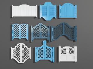 地中海牛仔门栅栏门半截门腰门隔断门吧台门