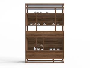 中式鸡翅木茶具收纳展示架、装饰柜