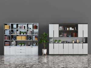 现代开放式装饰柜、餐边柜组合