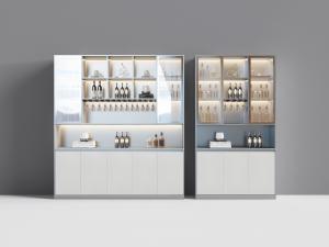 新中式餐边柜、酒柜组合