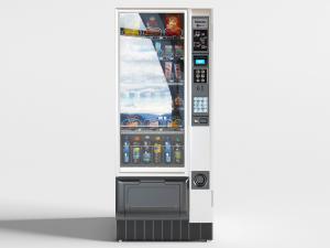 现代公共场所投币饮料售卖机、冰箱