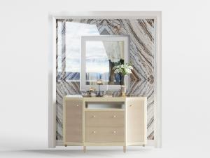 简欧异形实木玄关装饰柜3d模型 简欧异形实木玄关装饰柜