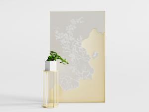 中式金属花架的盆景盆栽