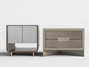 新中式床头柜组合