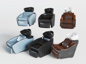 现代理发店洗头床组合