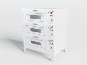 现代白色商用三层烤箱