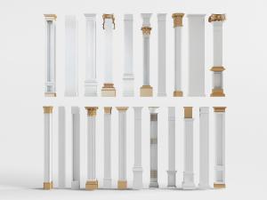 欧式金色柱头罗马柱子