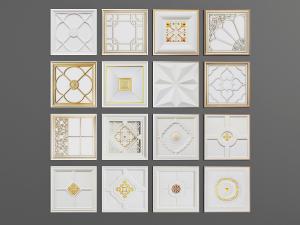 欧式花纹方形天花铝扣板