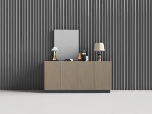 新中式实木玄关柜台灯和花瓶花卉3d模型 新中式实木玄关柜台灯和花瓶花卉