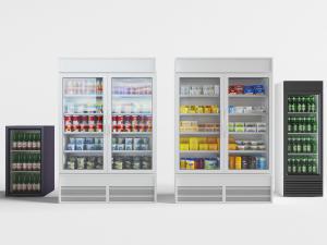 现代超市冷饮保鲜冰箱