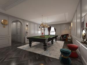 简欧台球桌球活动室