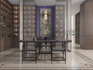 新中式茶室餐桌椅茶柜