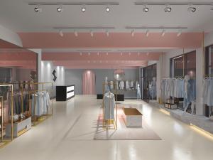 现代轻奢服装店衣服衣架