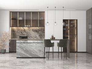 现代轻奢厨房吧台椅