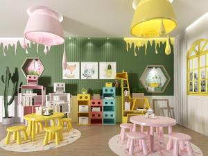 现代幼儿园儿童手工教室3d模型 现代幼儿园儿童手工教室