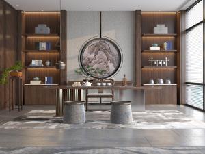 新中式书房茶室