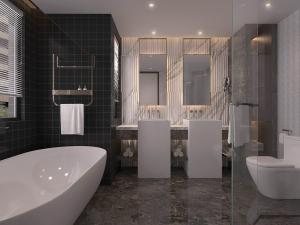 现代轻奢卫浴间卫生间洗手间