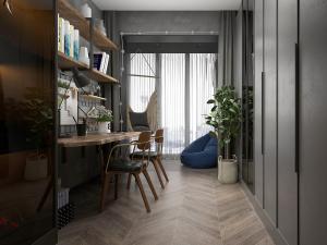 工业风书房写字桌