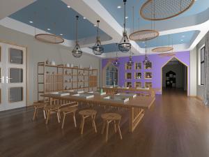 新中式幼儿园手工课教室3d模型 新中式幼儿园手工课教室