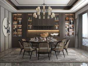 新中式餐厅餐桌椅