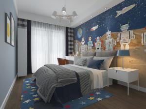 北欧儿童房男孩房卧室