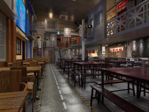 工业风餐馆饭店餐饮小吃店