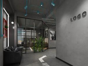 工业风办公接待区