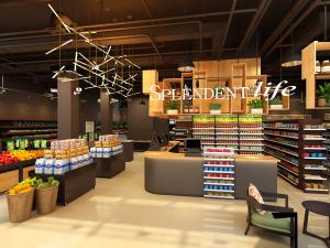 工业风超市水果店收银台