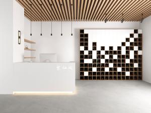 日式茶馆前台接待台